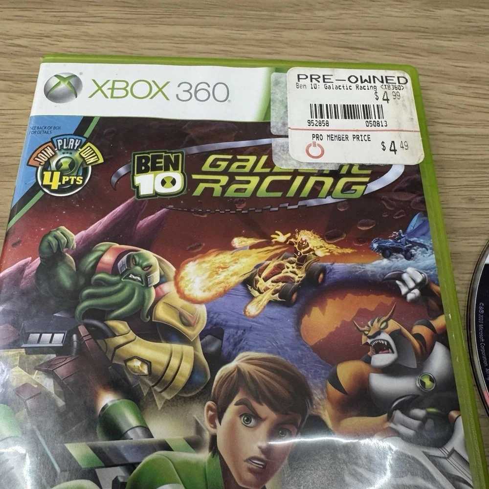 Ben 10: Galactic Racing Xbox 360 Video Game Microsoft Tested Working No Manual